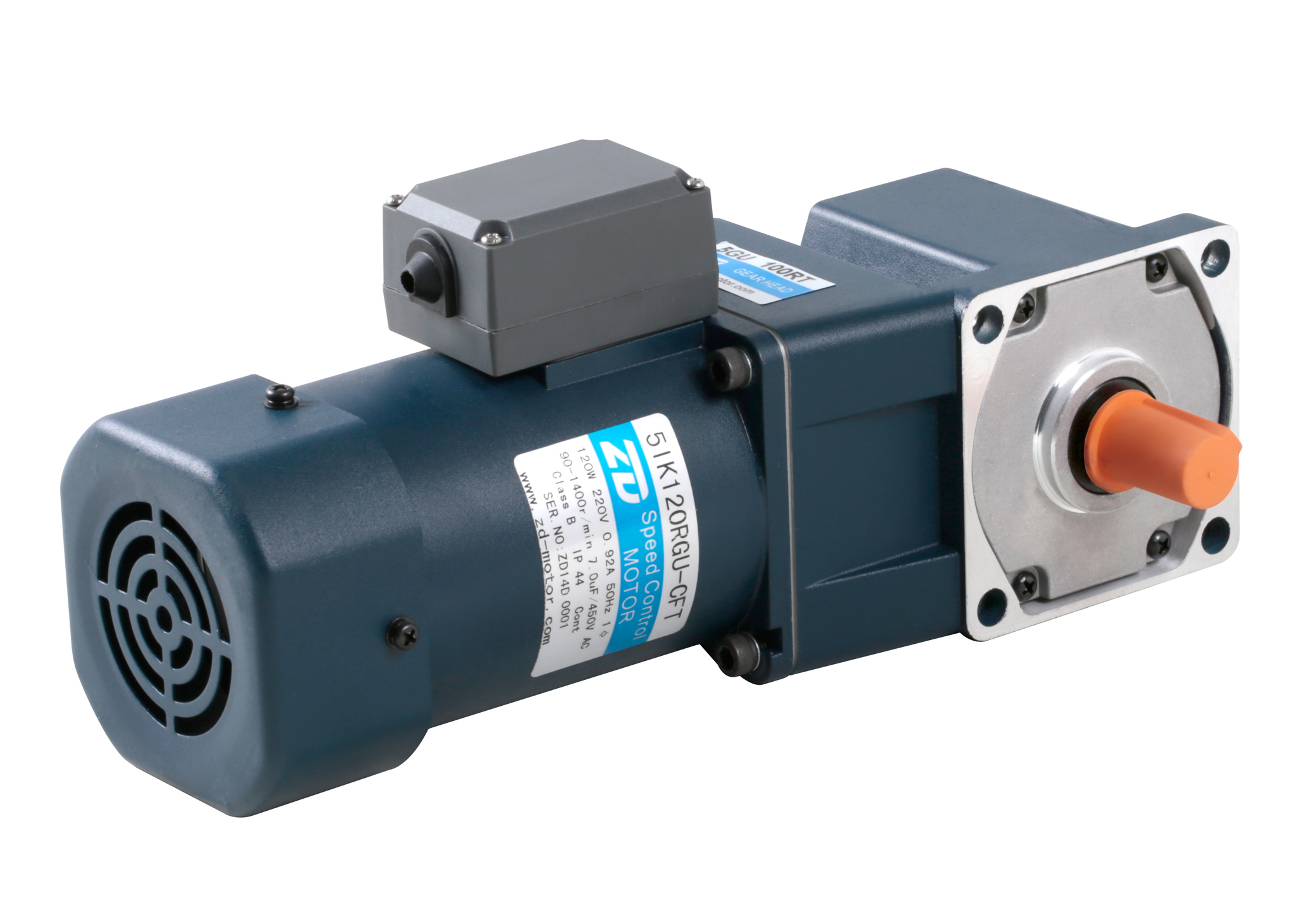 弧錐直角減速電機-調(diào)速120W90mm